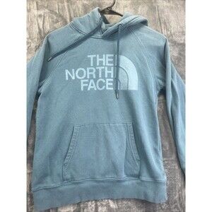 The North Face Womens Pullover Teal Green Hoodie Sweatshirt Size XS